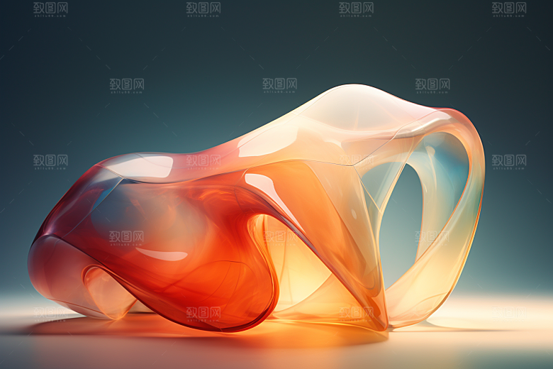 玻璃质感透明艺术感背景