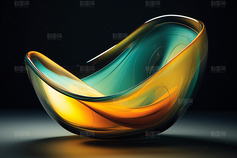 玻璃质感渐变透明背景