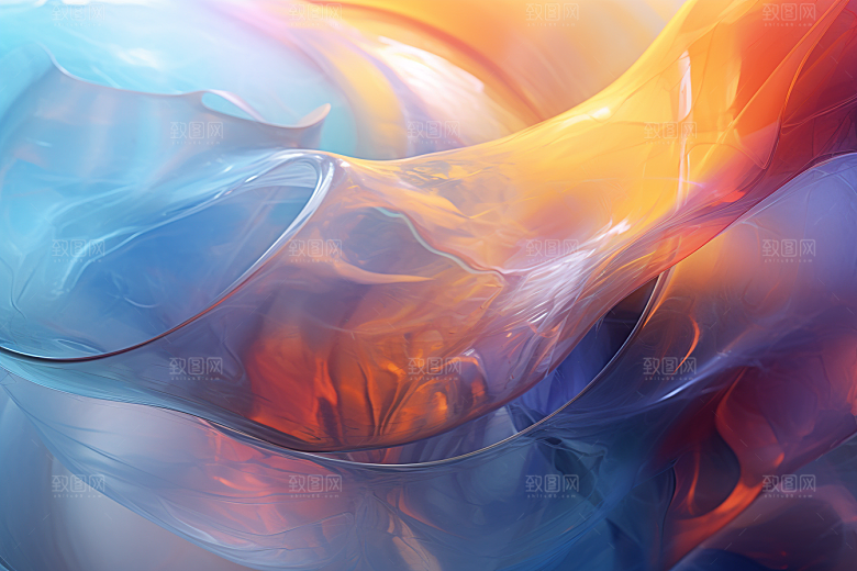 玻璃质感通透透明背景