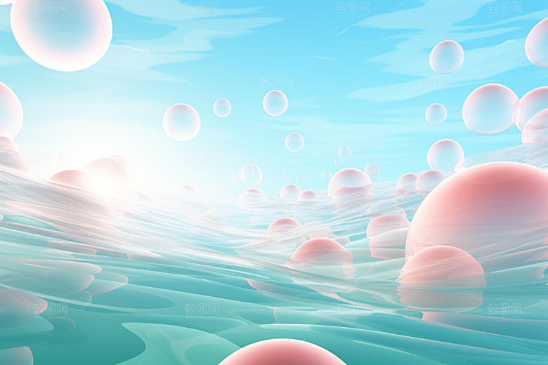 玻璃质感柔和透明背景