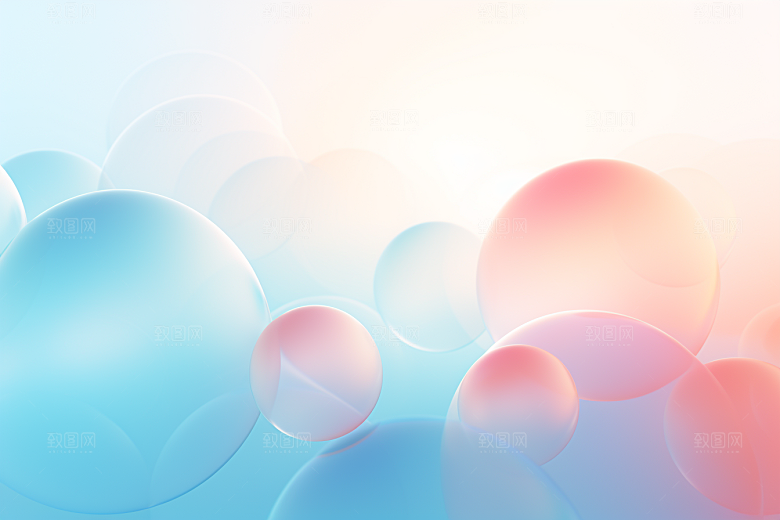 玻璃质感透明抽象背景