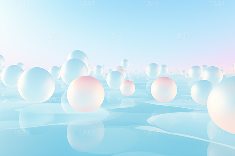 玻璃质感透明通透背景