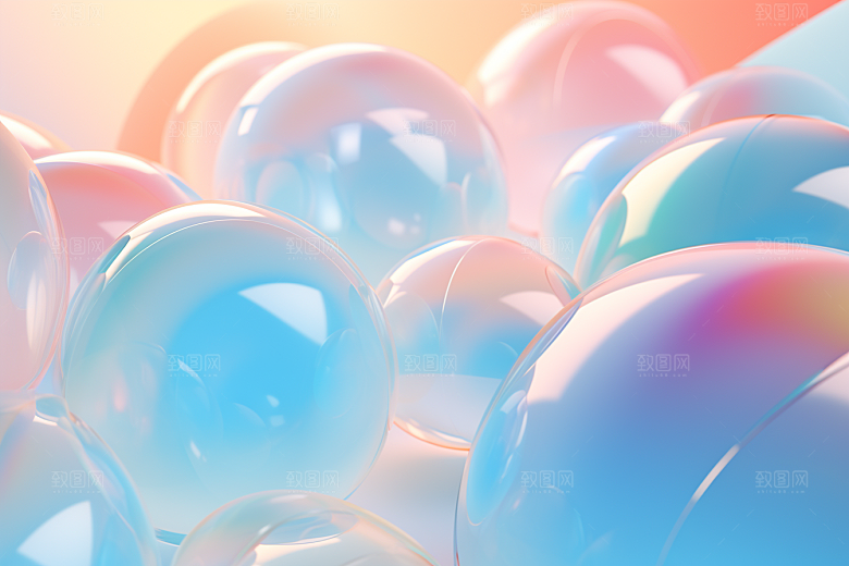 玻璃质感柔和透明背景