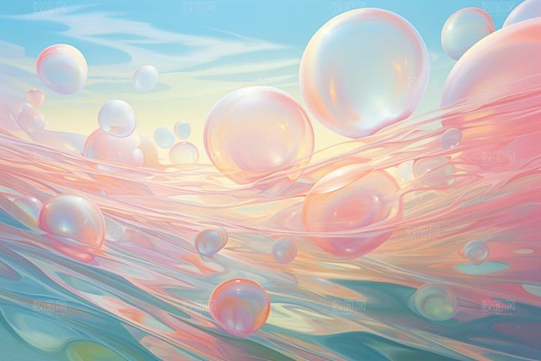 玻璃质感通透艺术感背景