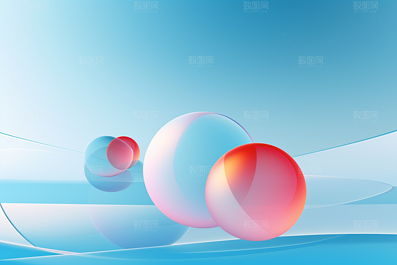 玻璃质感通透高清背景
