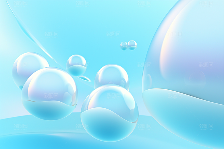 玻璃质感渐变透明背景