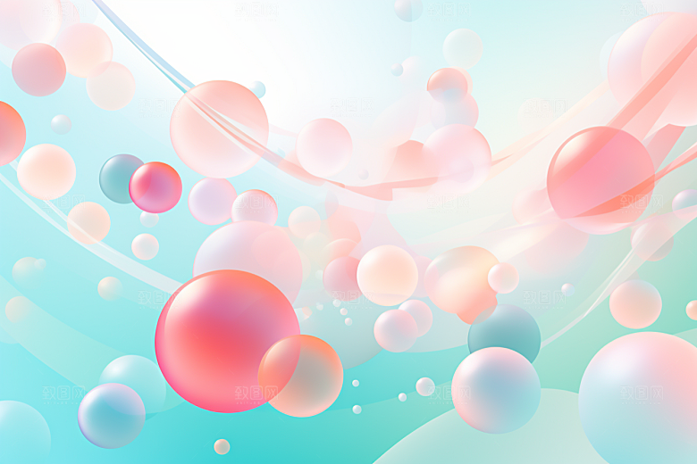玻璃质感透明抽象背景
