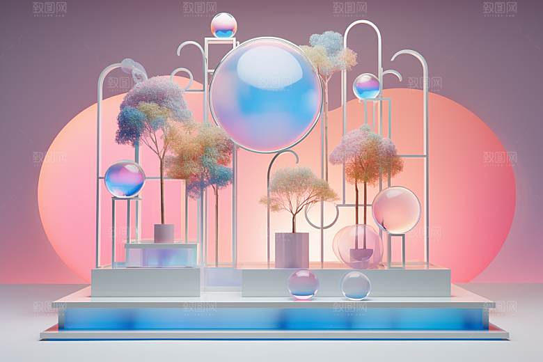 玻璃质感通透高清背景