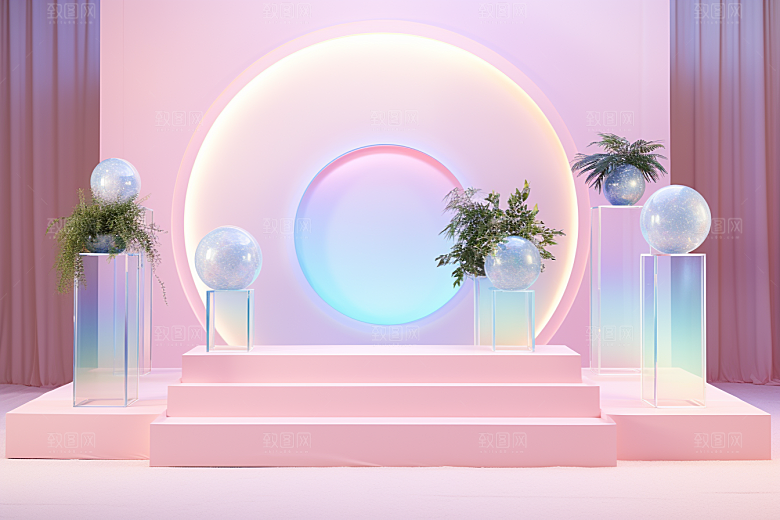 玻璃质感艺术感抽象背景