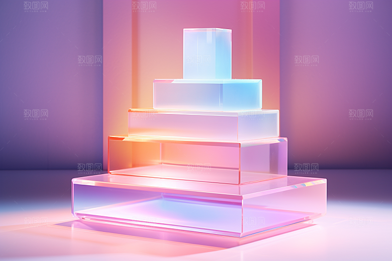 玻璃质感肌理透明背景