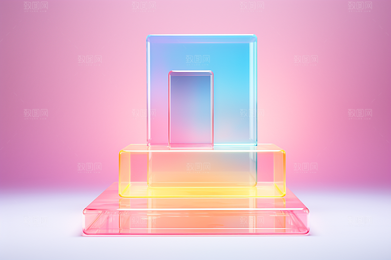 玻璃质感通透艺术感背景