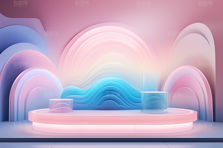 玻璃质感透明光泽背景