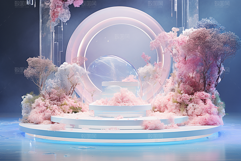 玻璃质感透明光泽背景