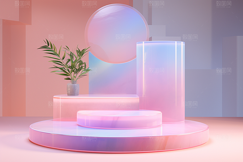 玻璃质感艺术感抽象背景