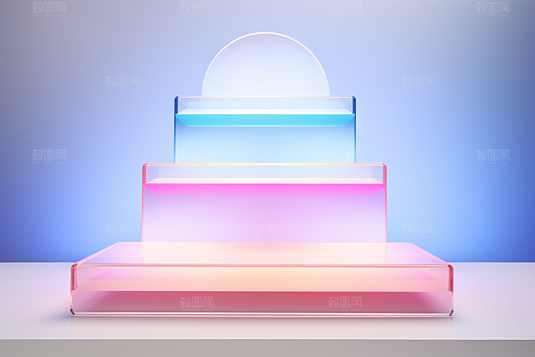 玻璃质感透明光泽背景