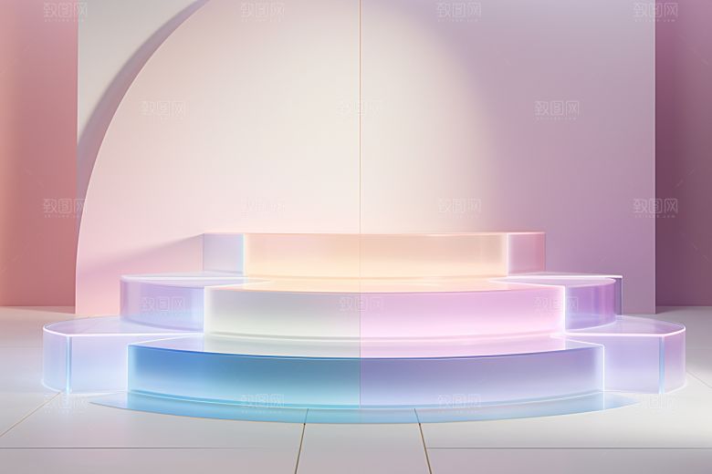 玻璃质感柔和透明背景