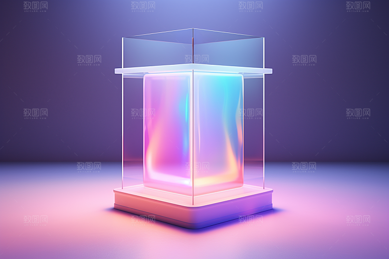 玻璃质感肌理渐变背景