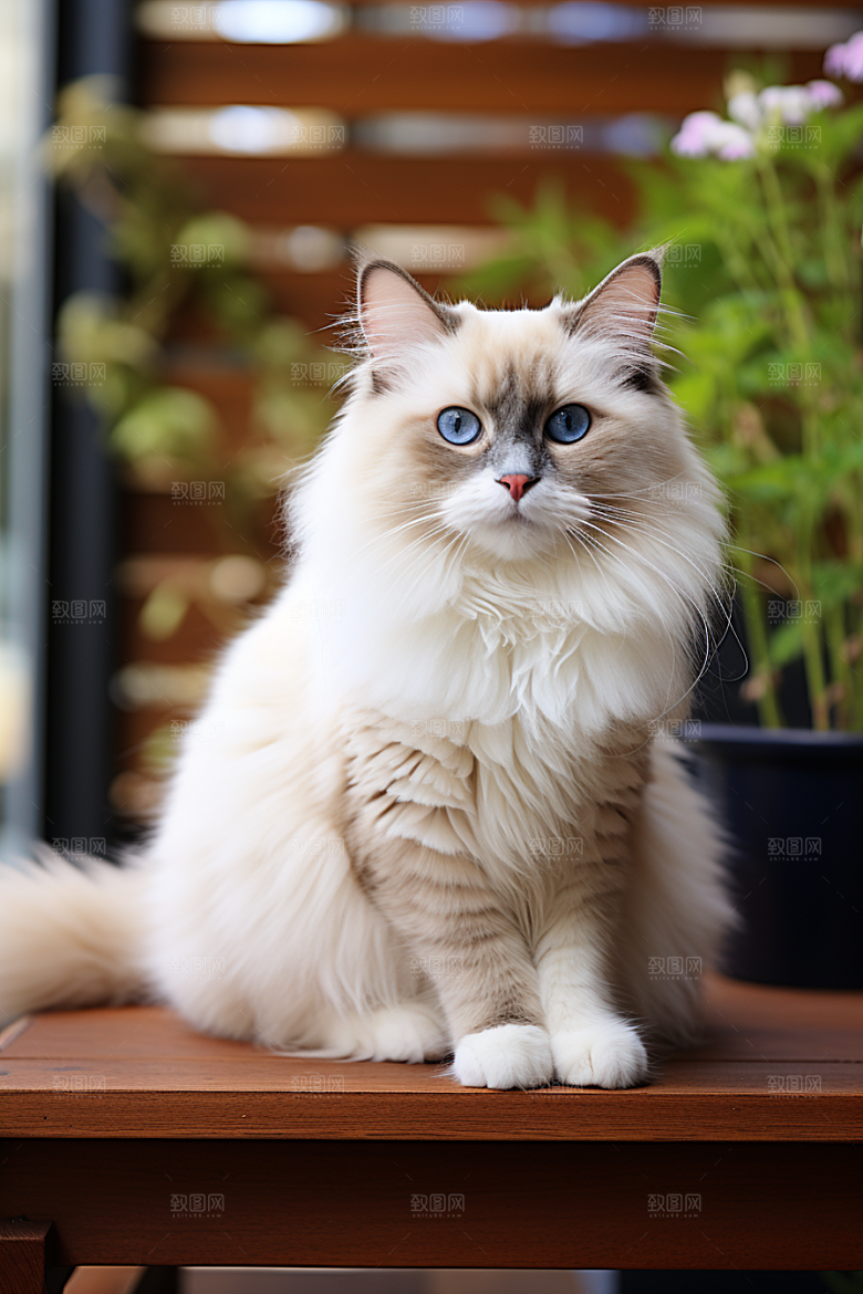 布偶猫清新高清摄影图