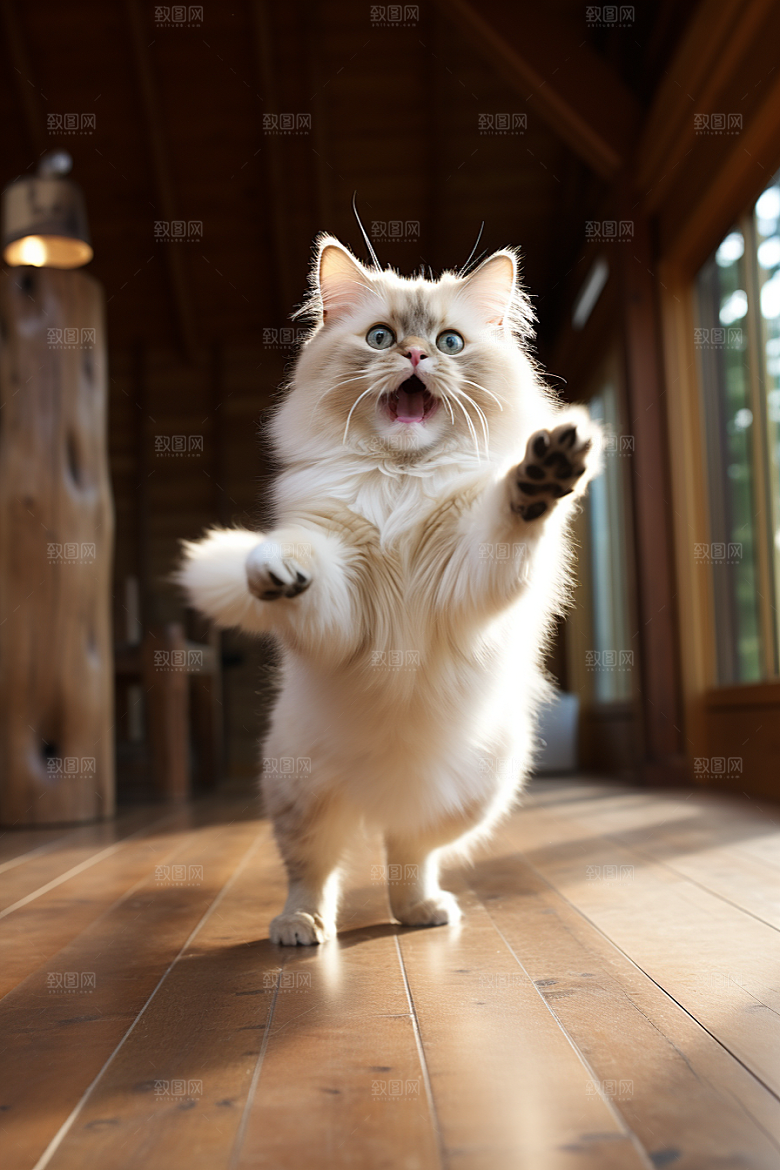 布偶猫可爱高清摄影图