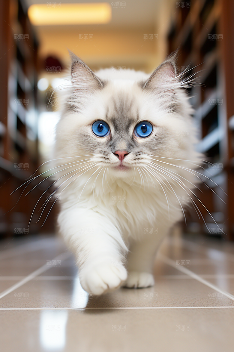 布偶猫养宠家居摄影图
