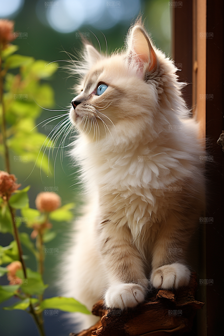 布偶猫宠物可爱摄影图