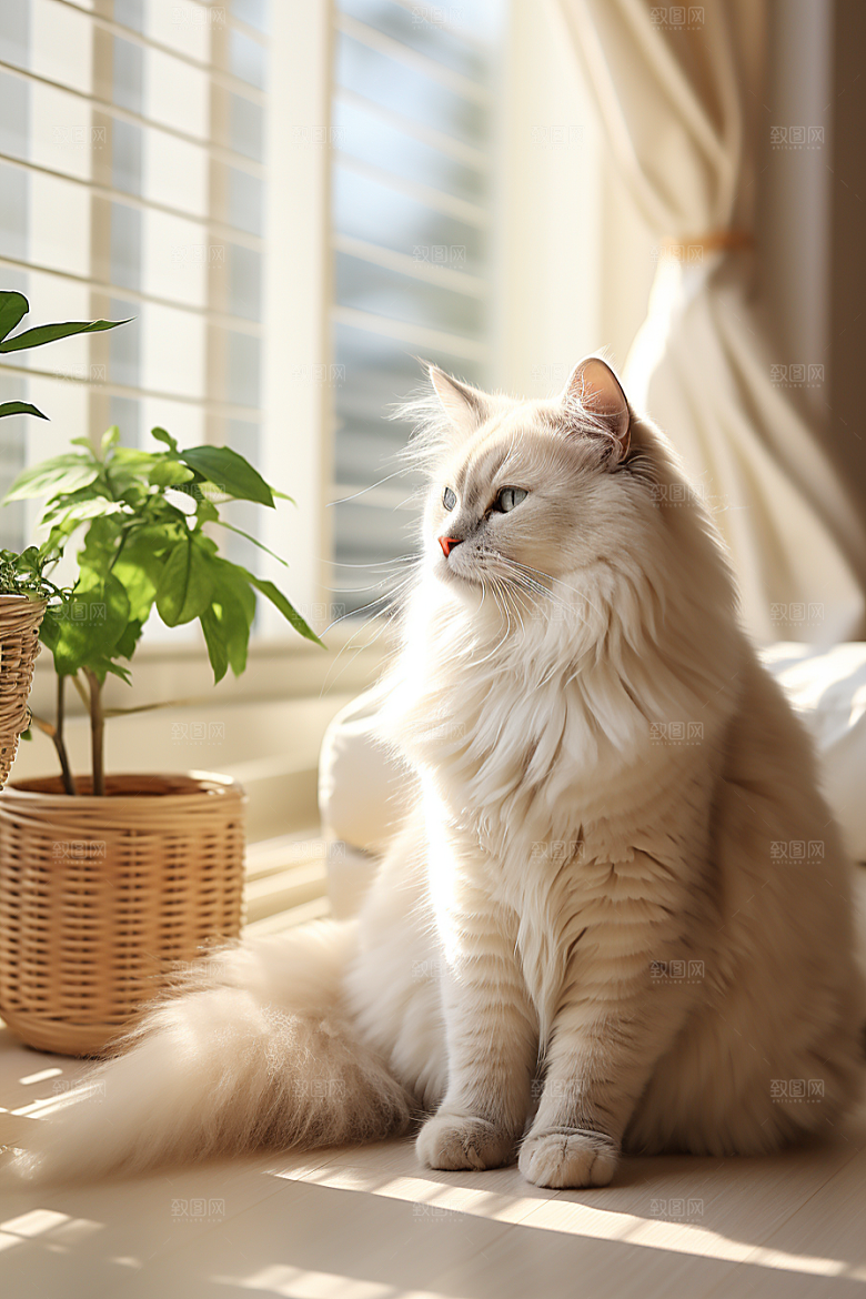 布偶猫宠物家居摄影图