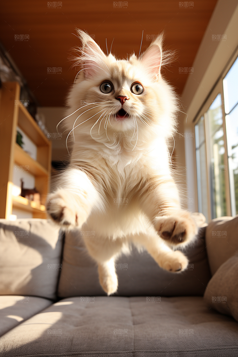 布偶猫家居清新摄影图