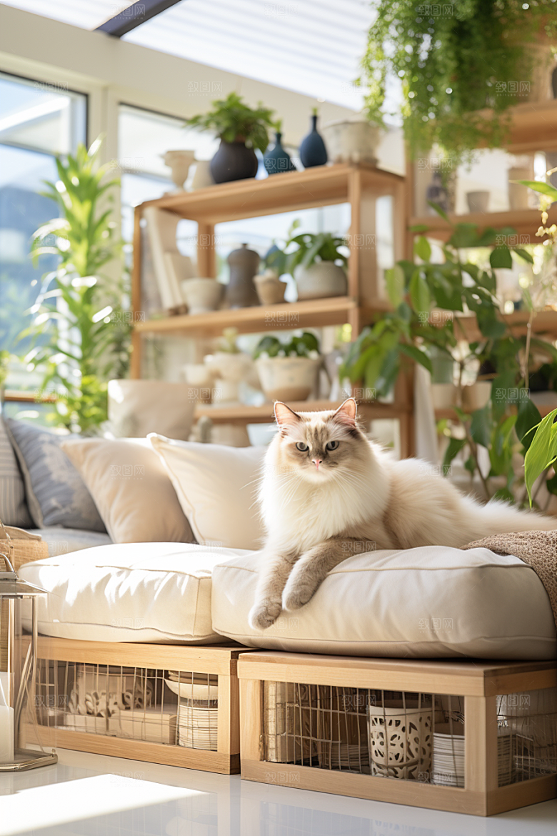 布偶猫清新养宠摄影图