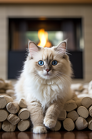 布偶猫可爱自然摄影图
