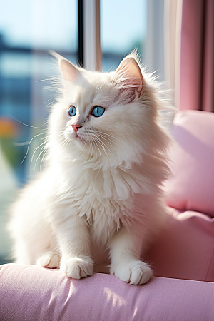 布偶猫清新可爱摄影图