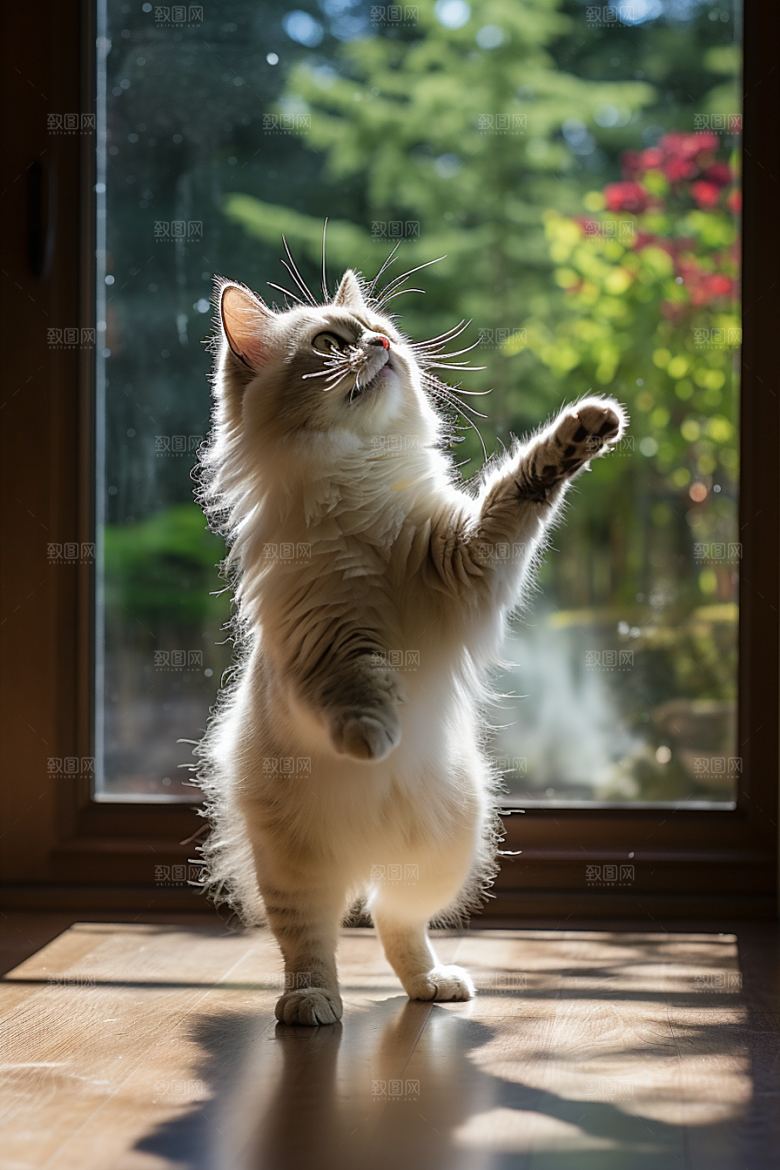 布偶猫生活养宠摄影图
