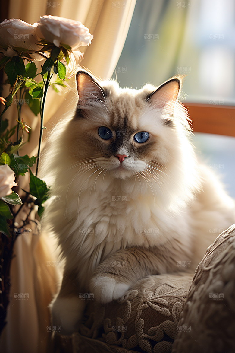 布偶猫仙女猫高清摄影图
