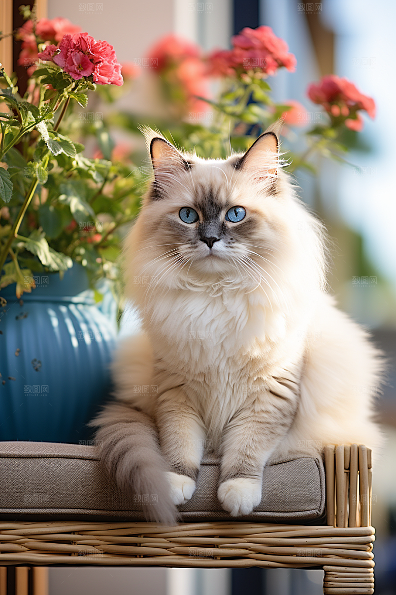 布偶猫宠物仙女猫摄影图