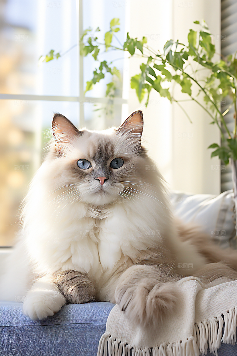 布偶猫高清仙女猫摄影图