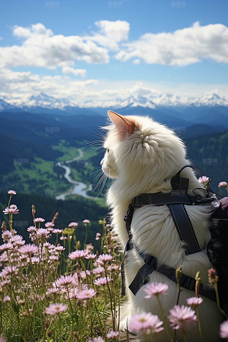 布偶猫宠物清新摄影图