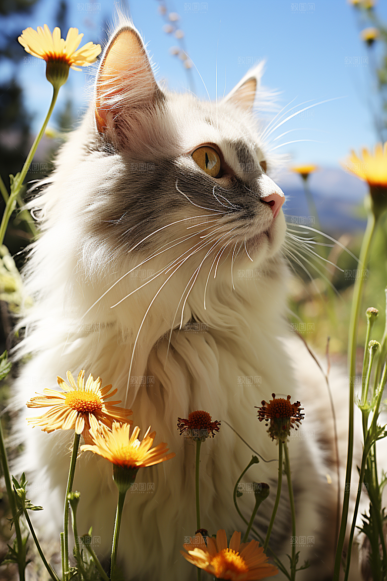 布偶猫长毛猫仙女猫摄影图