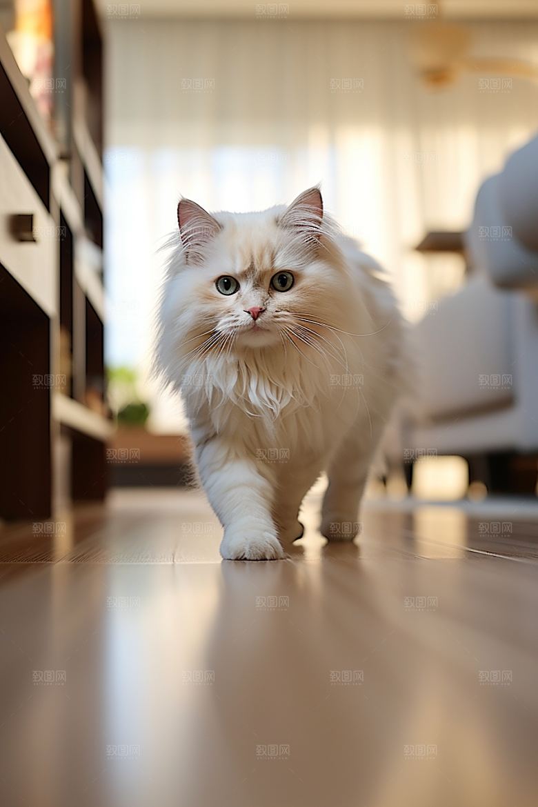 布偶猫家居自然摄影图