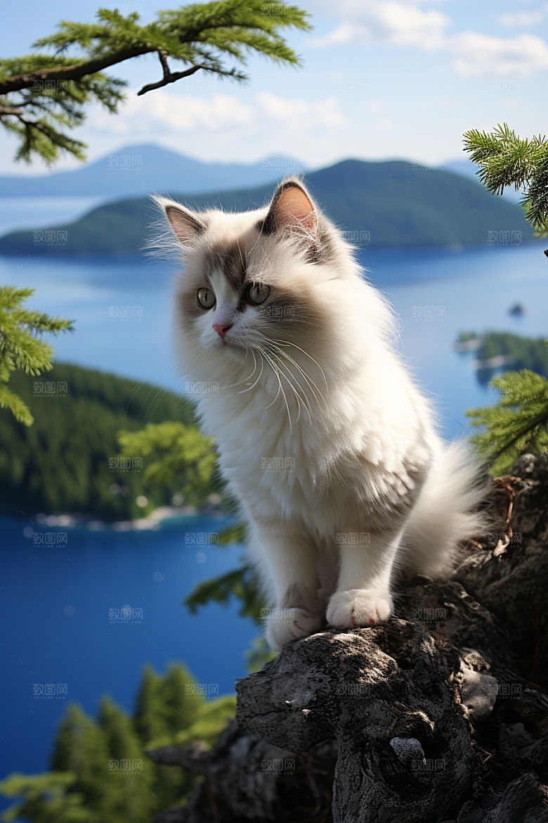 布偶猫养宠可爱摄影图