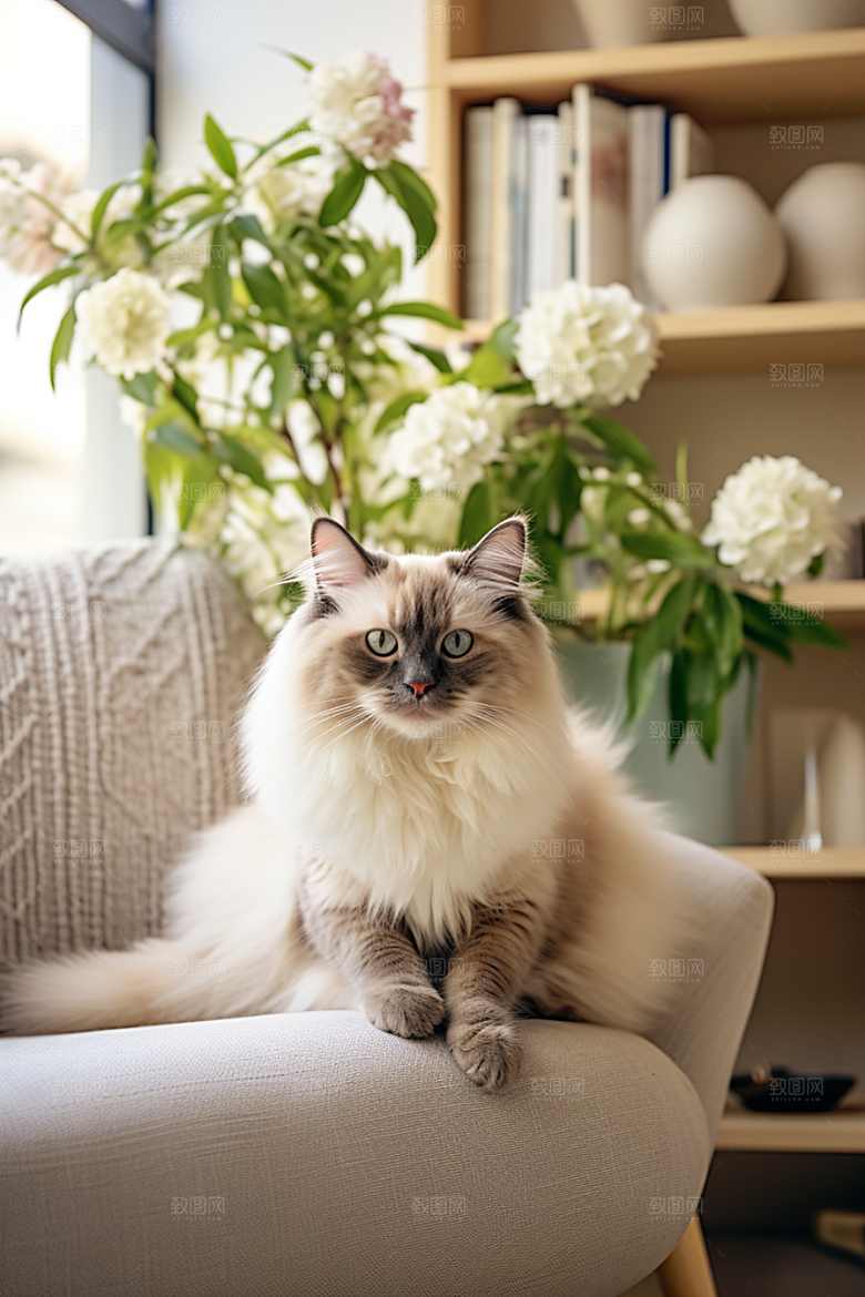 布偶猫可爱仙女猫摄影图