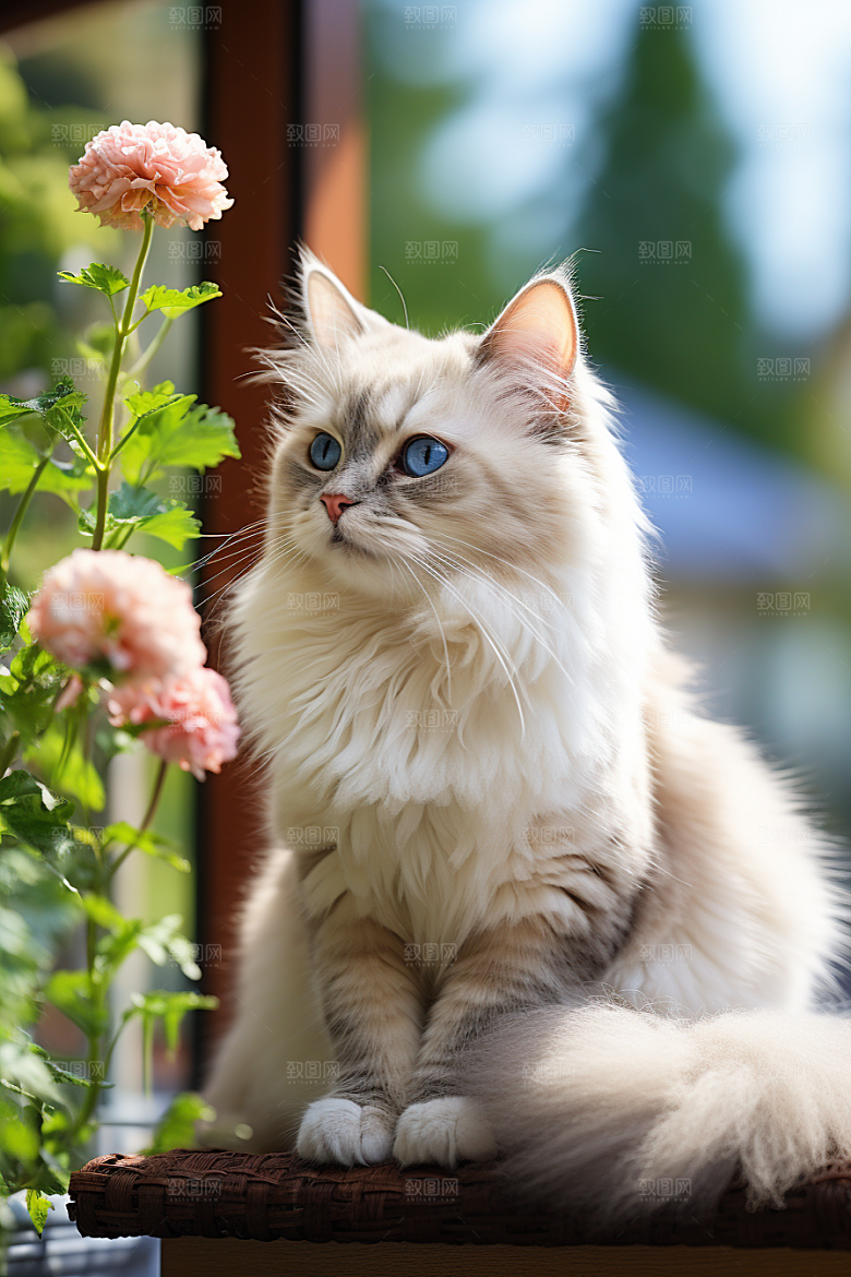 布偶猫高清家居摄影图