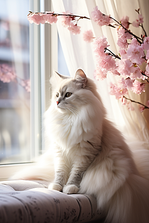 布偶猫生活可爱摄影图