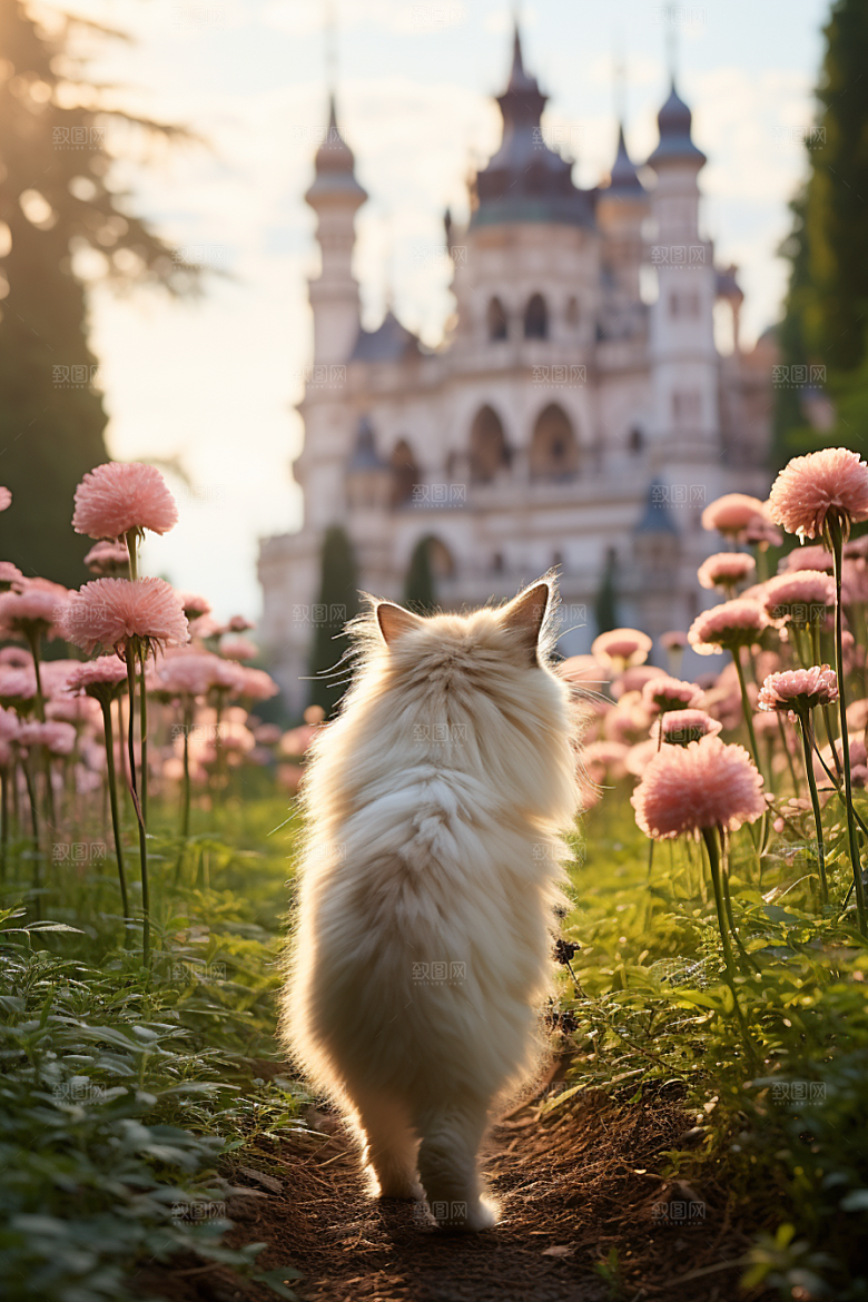 布偶猫长毛猫自然摄影图