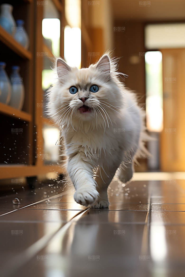 布偶猫养宠生活摄影图