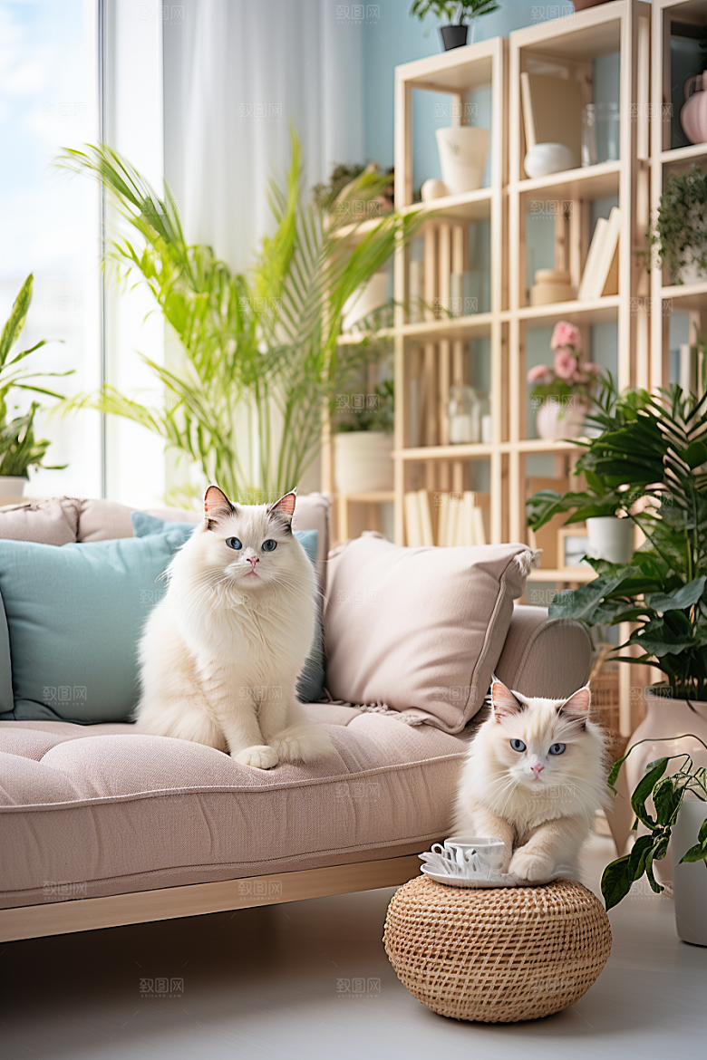 布偶猫自然仙女猫摄影图