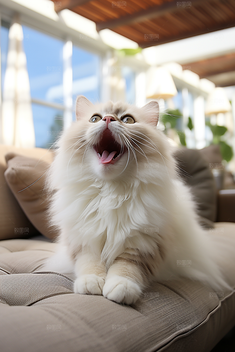 布偶猫自然清新摄影图