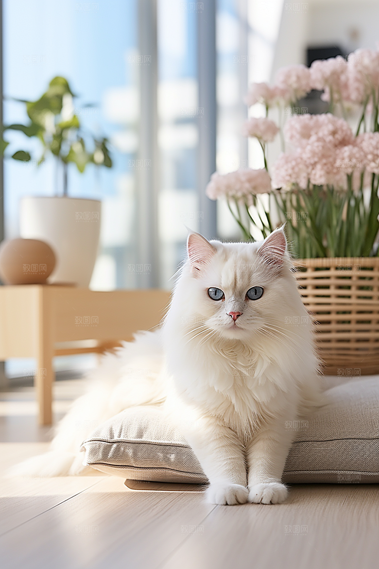 布偶猫自然养宠摄影图