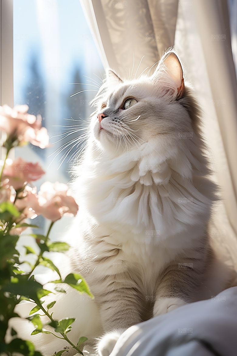 布偶猫自然仙女猫摄影图