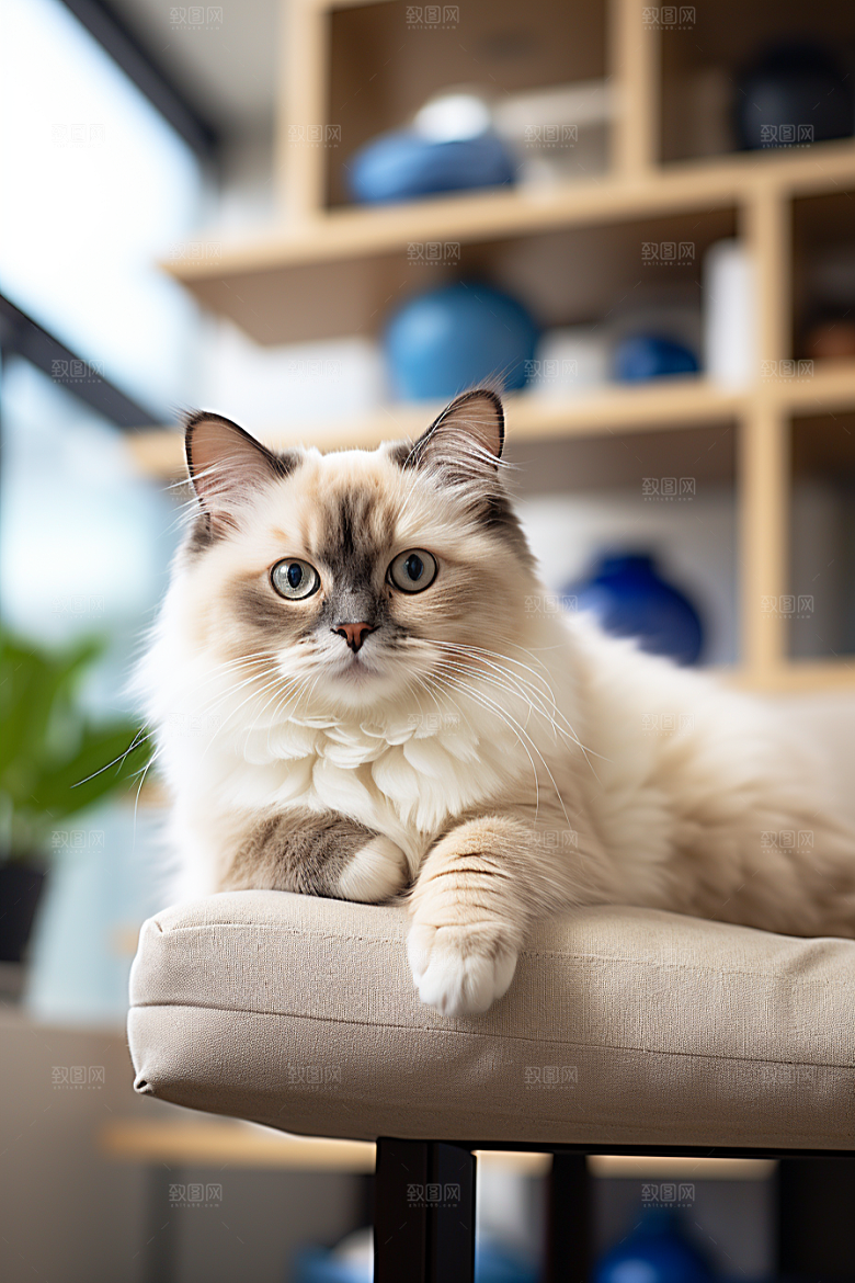 布偶猫养宠仙女猫摄影图