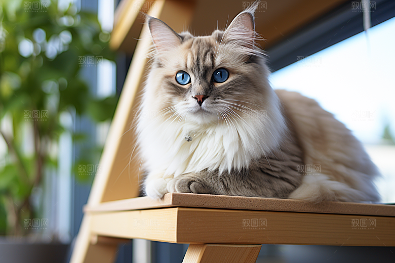 布偶猫自然养宠摄影图