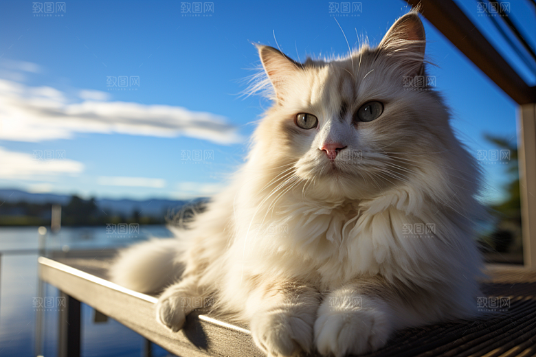 布偶猫生活长毛猫摄影图